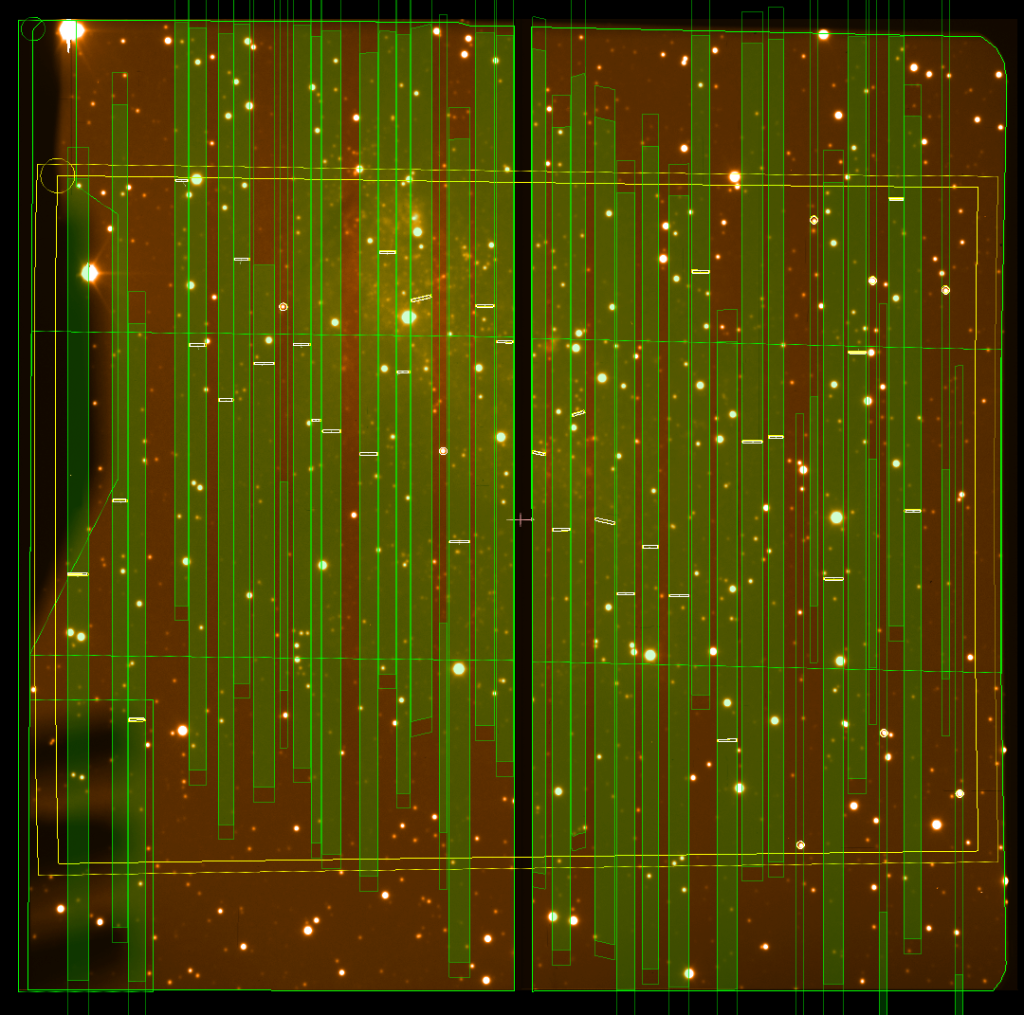 Mask for multi-slit spectroscopic observations with OSIRIS GTC - Target galaxy IC 10